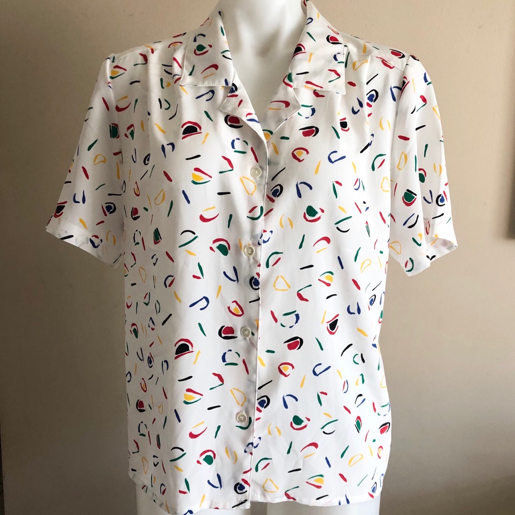 Fun Pattern Button Down Shirt